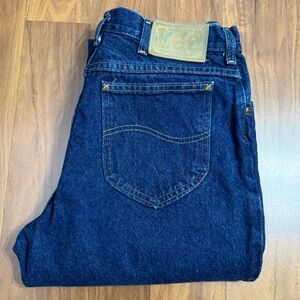 Vintage Lee Women's Indigo Relaxed Fit Mom Jeans Size 30